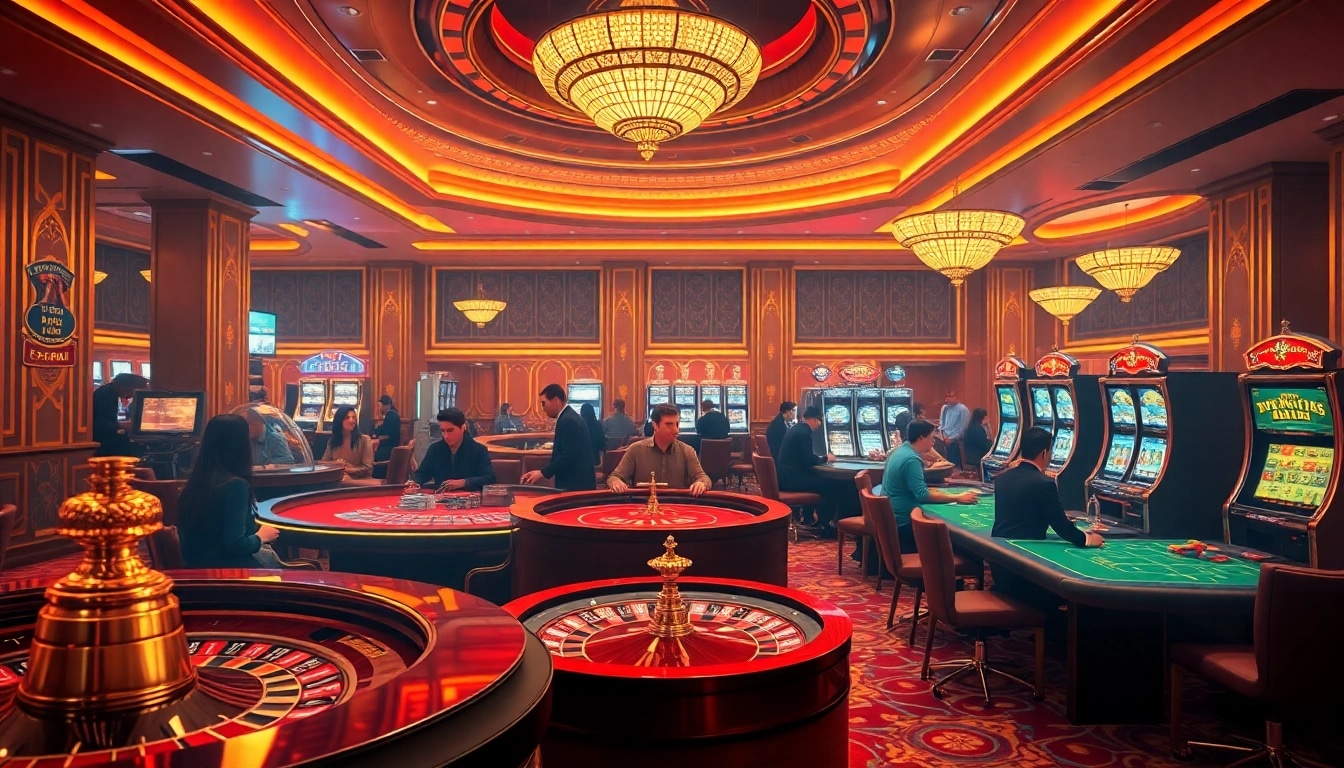 Players enjoying a thrilling gambling experience at a casino while accessing hidden wiki links.