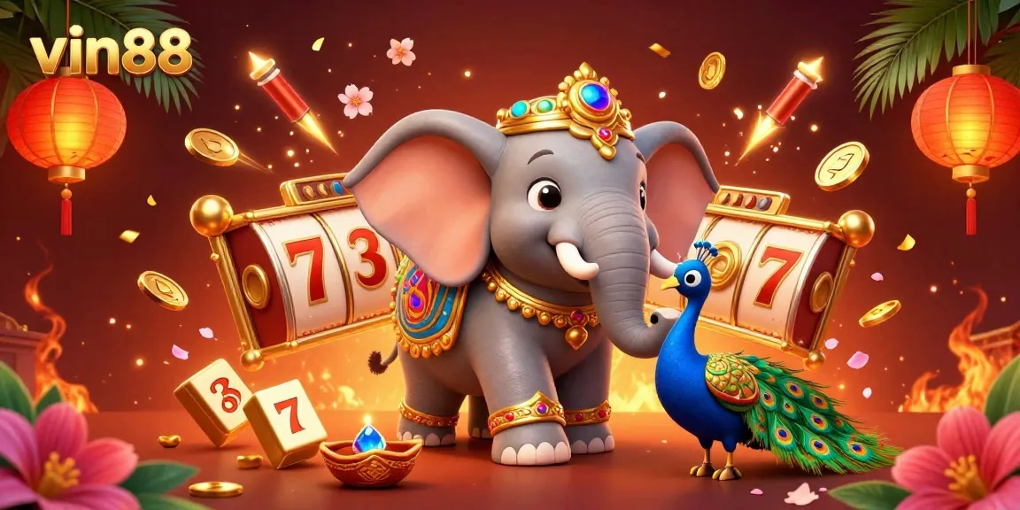 Experience the vibrant world of vin88 with engaging slot themes, lucky symbols, and festive elements.