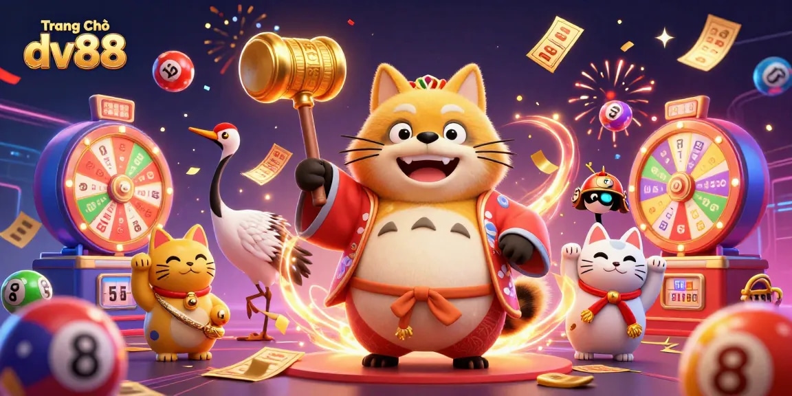 Experience excitement and fun with Trang Chủ dv88 showcasing vibrant characters and game elements in a dynamic casino scene.