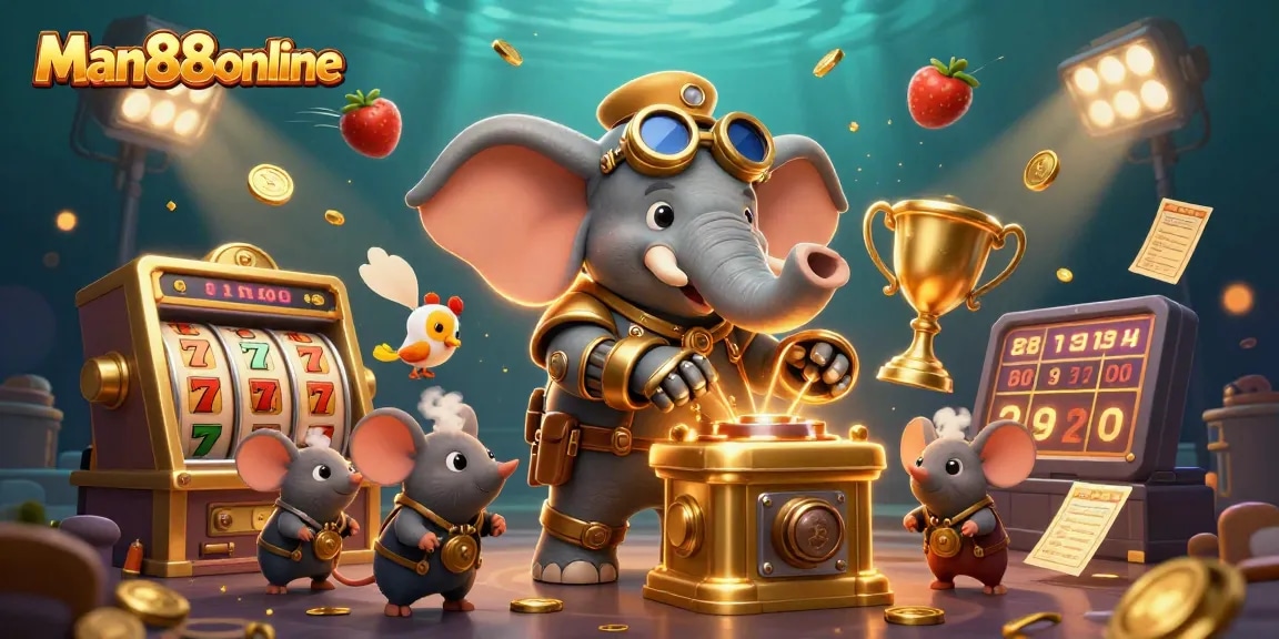 Win big with Man88online's dynamic slot gaming experience filled with steampunk characters and thrilling elements.