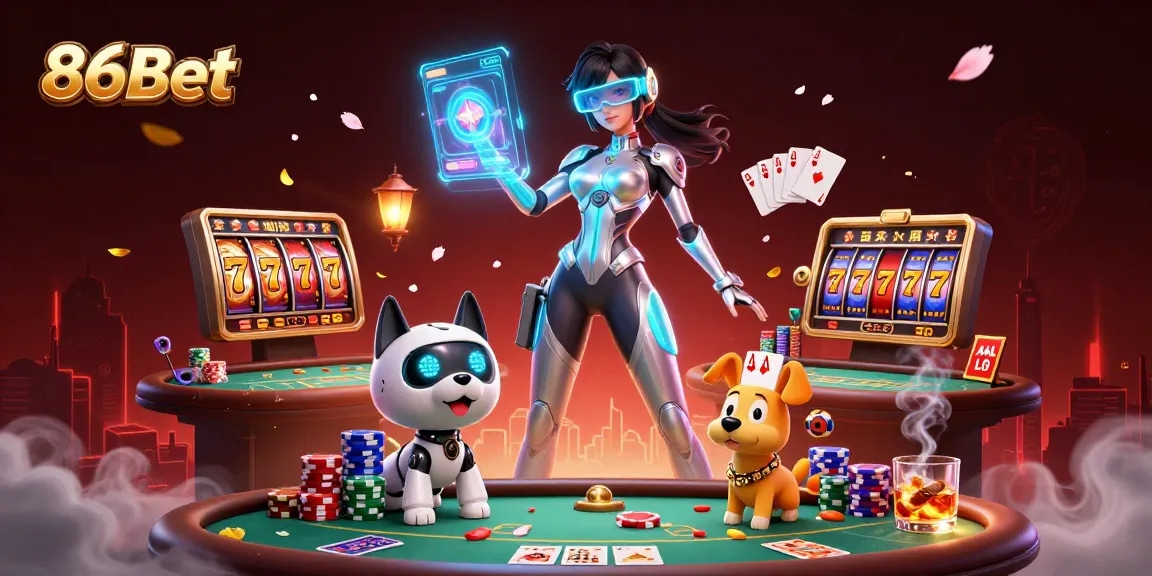 Experience thrilling gameplay at 86Bet with stunning characters and dynamic casino elements.