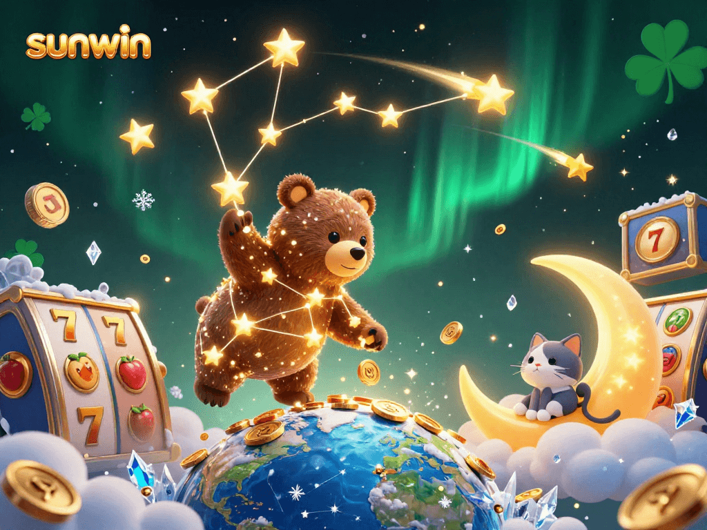 Experience the excitement of sunwin slots with vibrant characters and lucky elements!