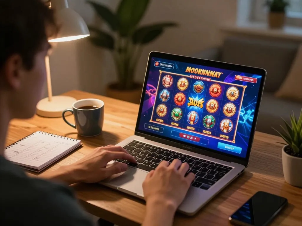 Play exciting Win88 slot games in a cozy home setup with engaging strategy notes