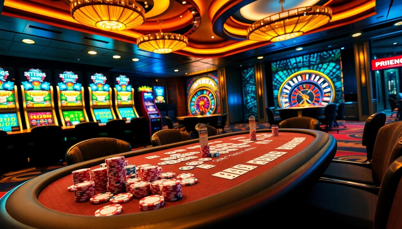 Join the excitement at TT88 casino with vibrant poker chips and engaging roulette wheels.