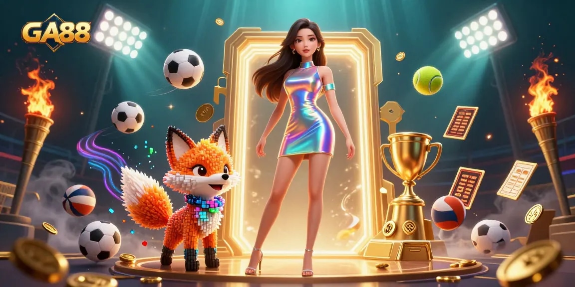 Experience the excitement of GA88 with vibrant 3D characters and dynamic betting elements.