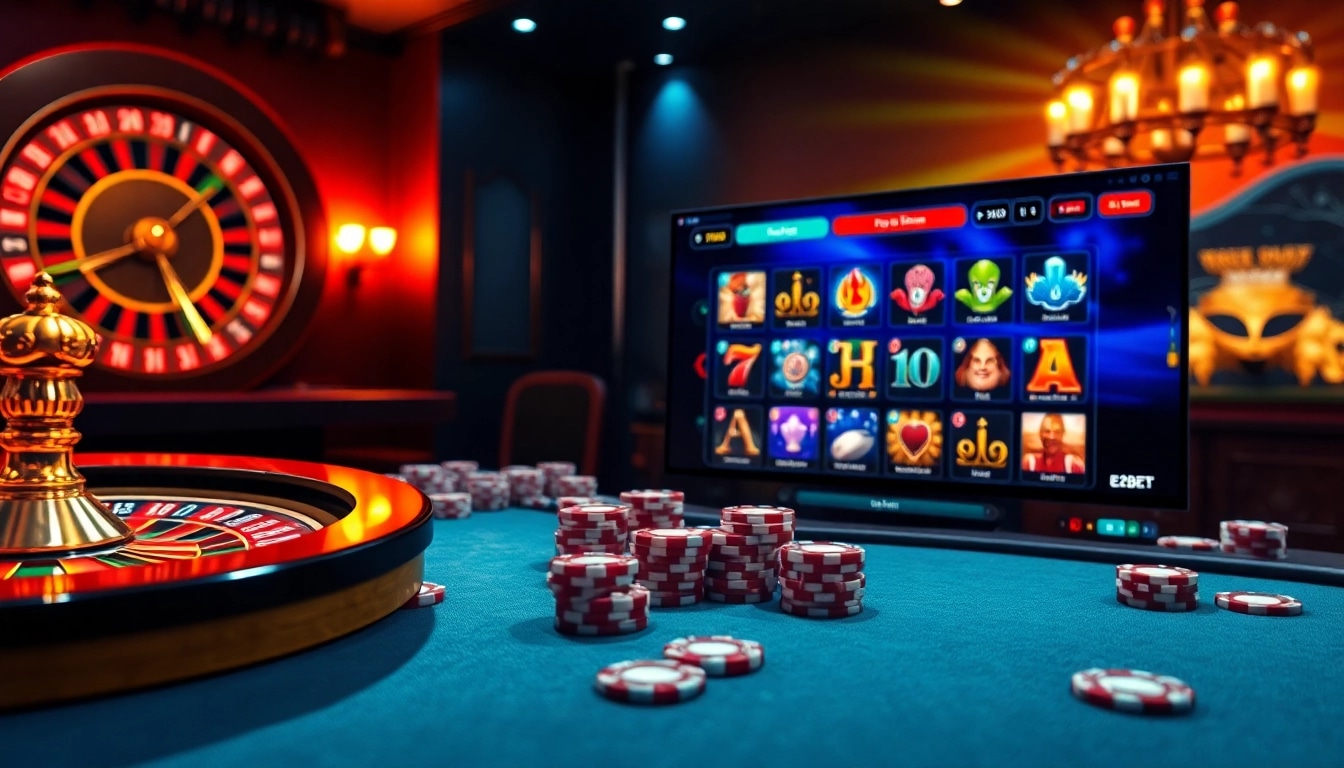 Experience the thrill of winning at E2BET's online casino with a dynamic and vibrant atmosphere.