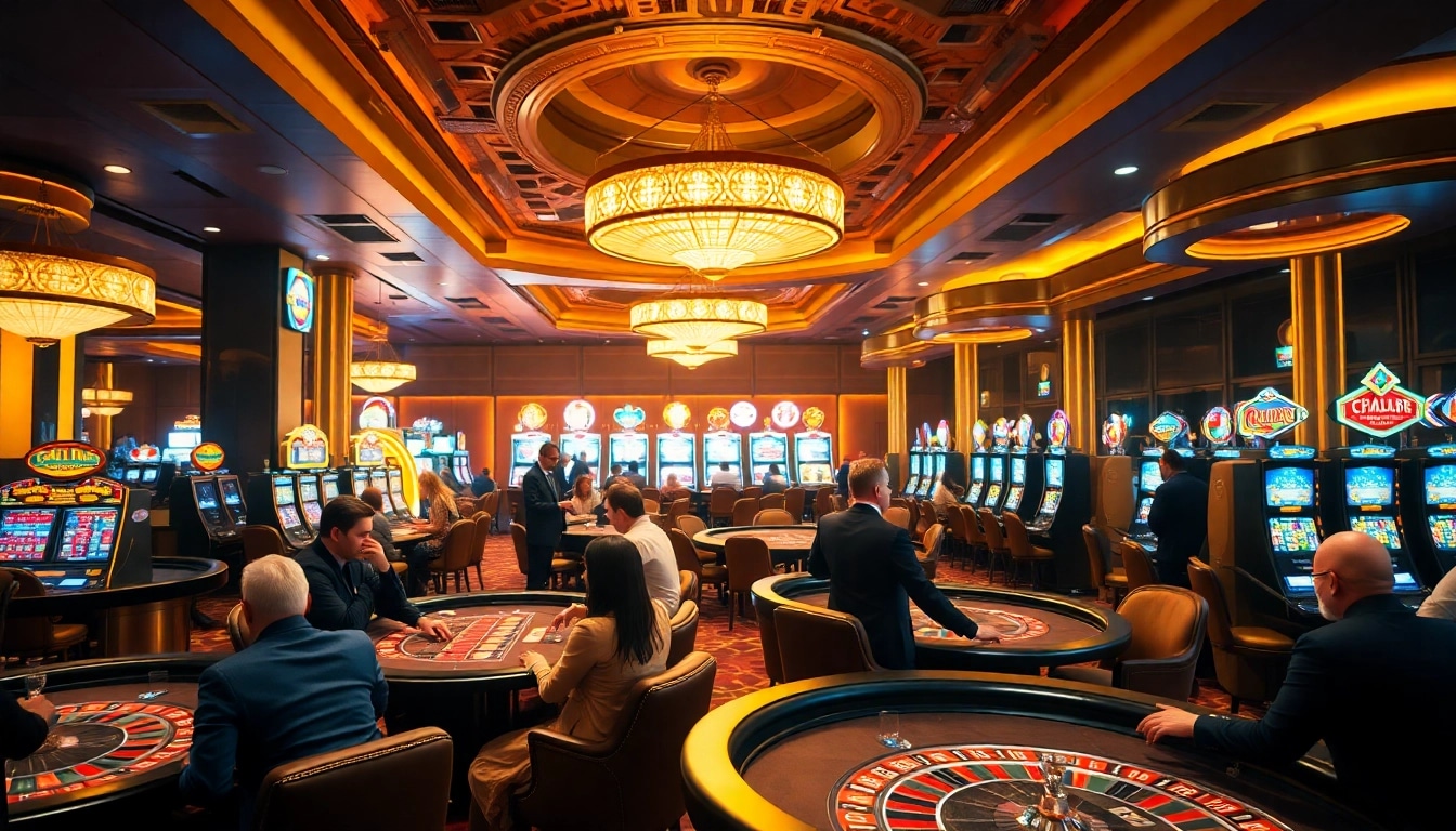 Experience the thrill of B52 Club's exciting gaming atmosphere with tables and slot machines