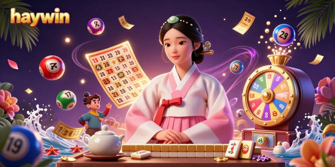 Play exciting games at haywin with vibrant lottery balls, immersive gaming elements, and engaging visuals.