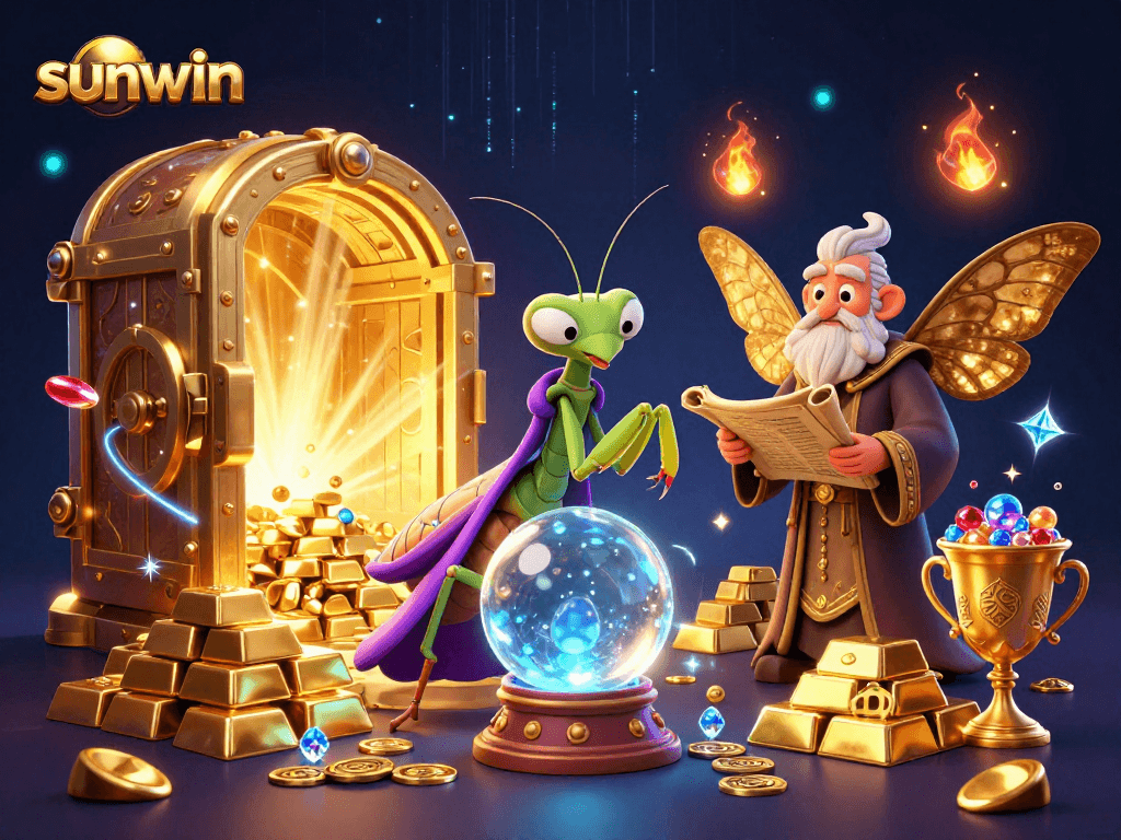 Engage with sunwin's delightful 3D casino adventure featuring a fortune teller and enchanting treasures.