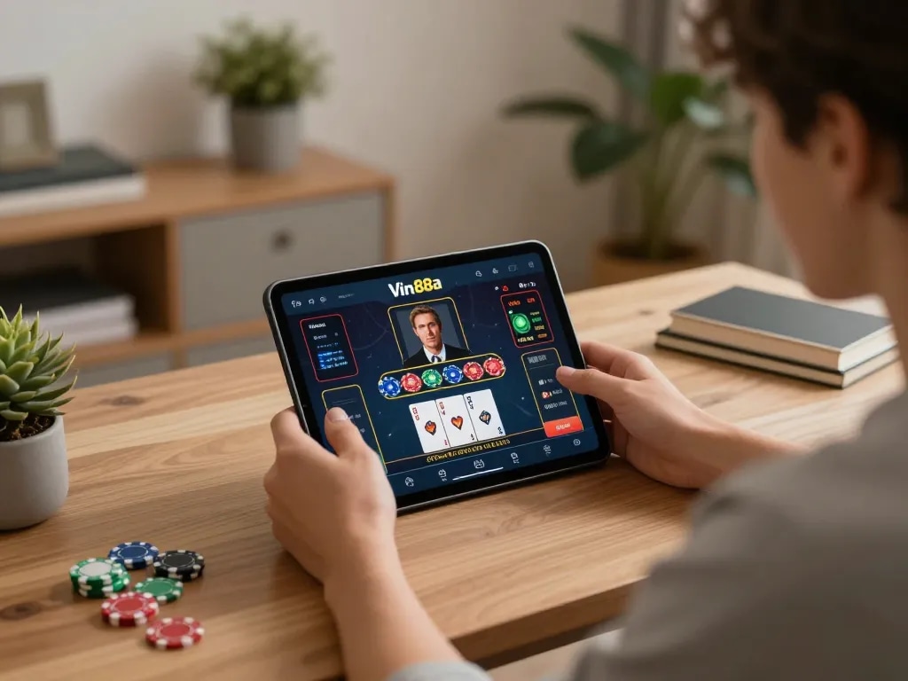 Experience seamless gaming with vin88a app while enjoying a cozy home atmosphere.