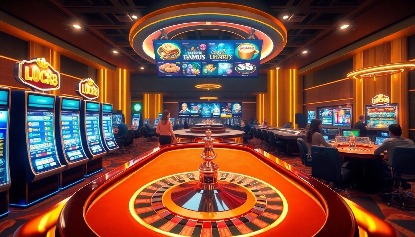 Experience the thrill of luck8 trang chủ with engaging games in a luxurious online casino setting.