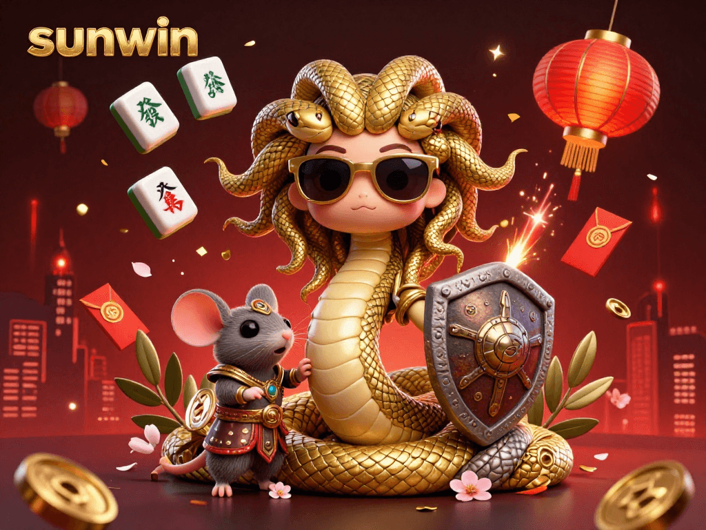 Engage in thrilling gameplay with sunwin's vibrant casino scene, featuring charming characters and dynamic slots elements.