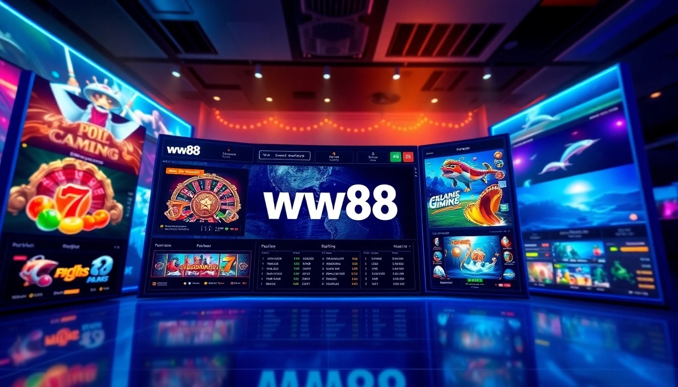 ww88 online gaming platform showcasing vibrant games and exciting features.