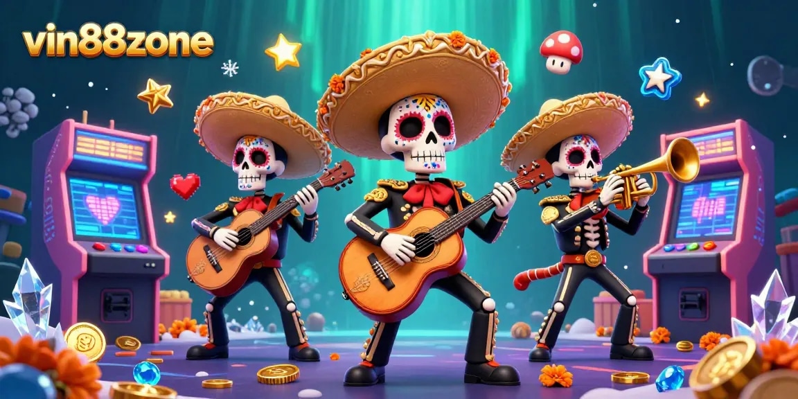 Experience the excitement of vin88zone with vibrant casino-themed characters and gaming elements.