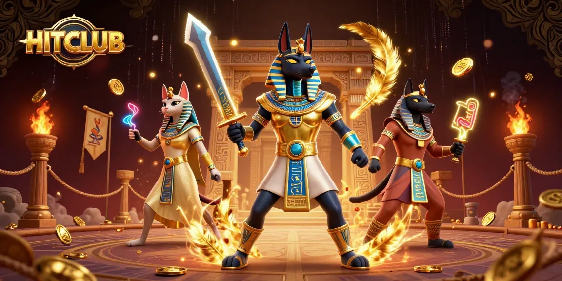 Experience HITCLUB's thrilling gaming world with captivating characters and dynamic casino elements.