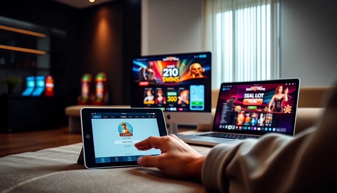 Experience online gaming with Nhà cái 23WIN featuring a modern interface on multiple devices.