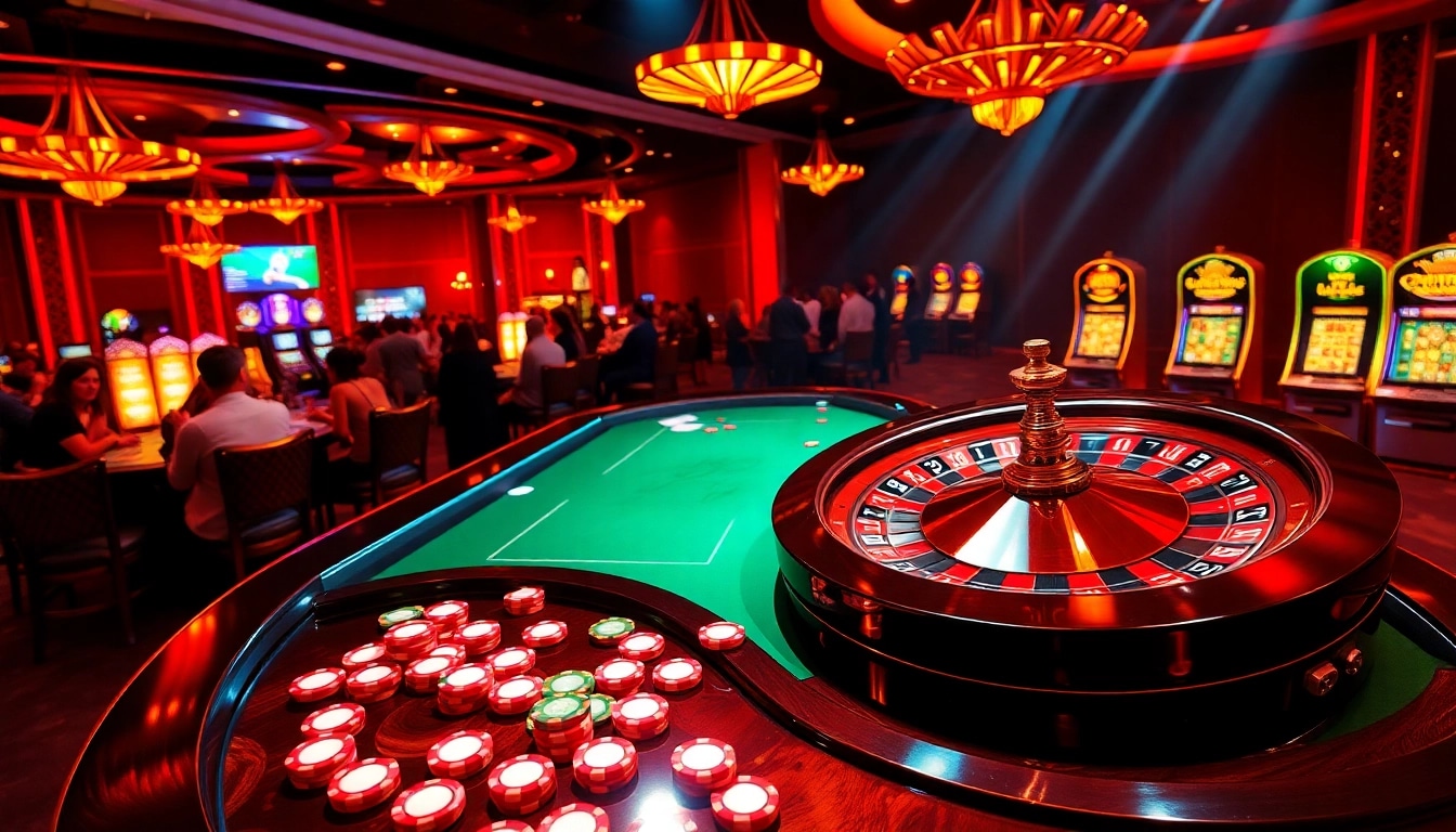 Experience thrilling gaming action at https://88vv.marketing/ with vibrant casino elements and a spinning roulette wheel.