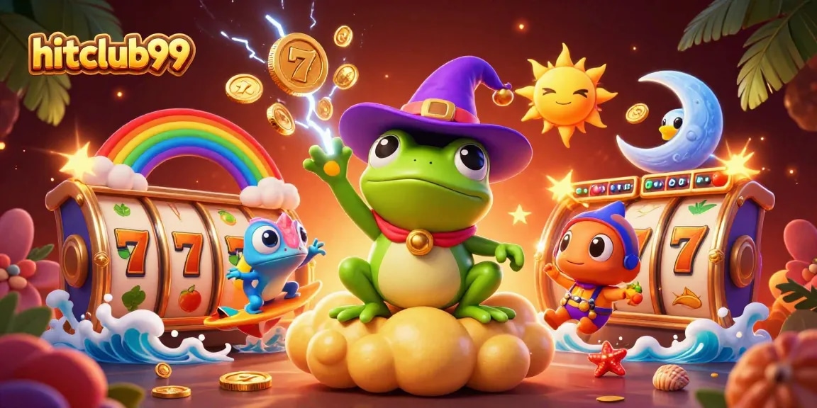 Play and win at hitclub99 with an enchanting 3D casino scene of luck and excitement.
