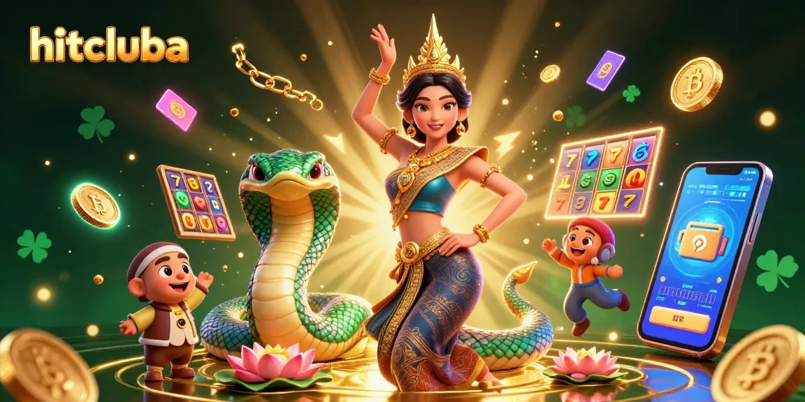Win big at hitcluba with vibrant 3D slots and a graceful Asian dancer.