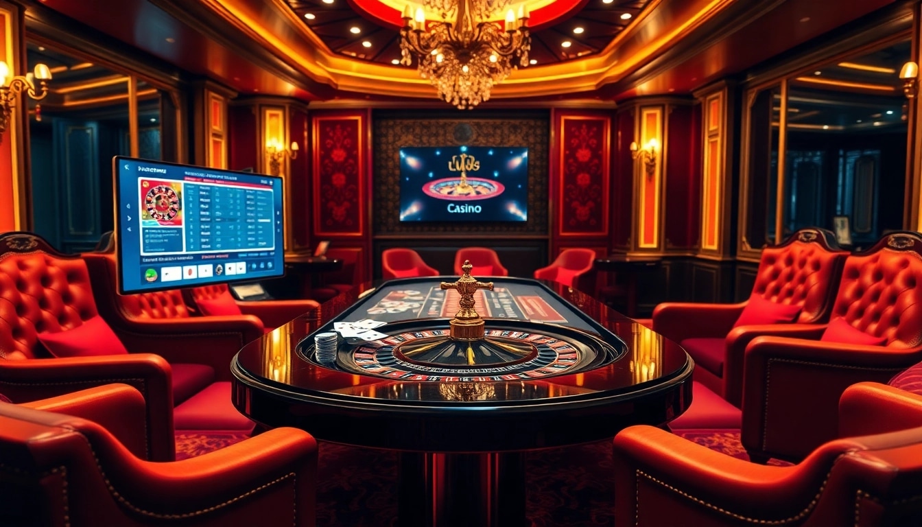 Experience the thrill of online gaming at LU88 as you engage with Link vào lu88 in a luxurious casino setting.