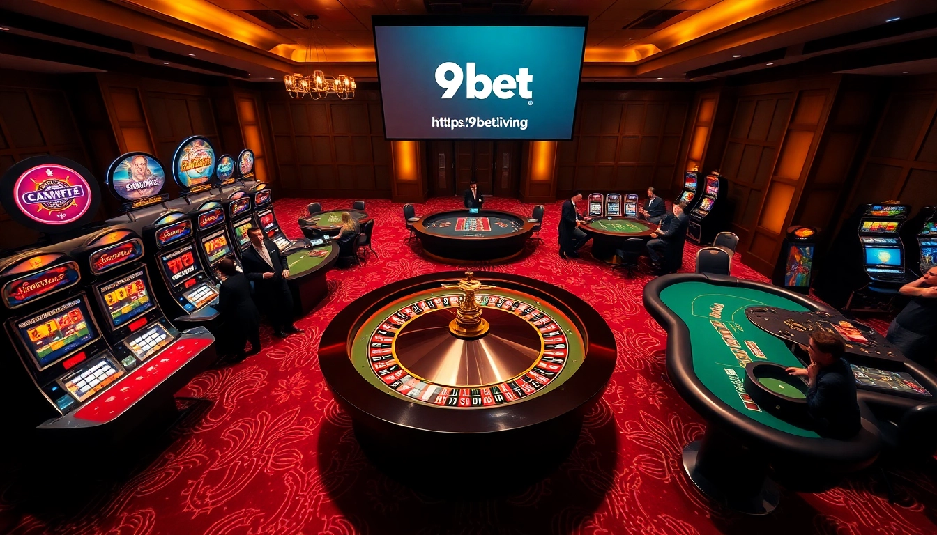 Experience thrilling online gaming at https://9bet.living/ with a luxurious casino ambiance and engaging players.