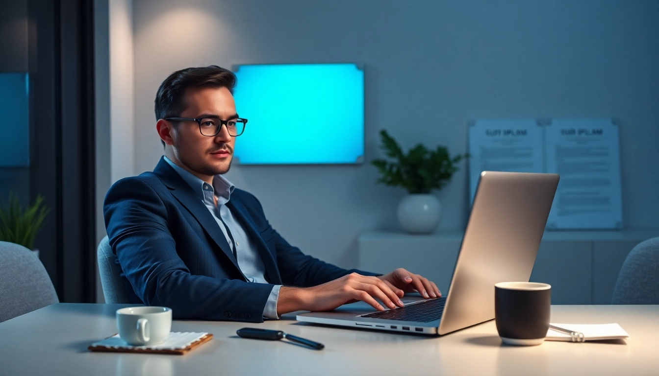 Diploma kopen Telegram: Professionele werkruimte die online diploma-aankoop toont.