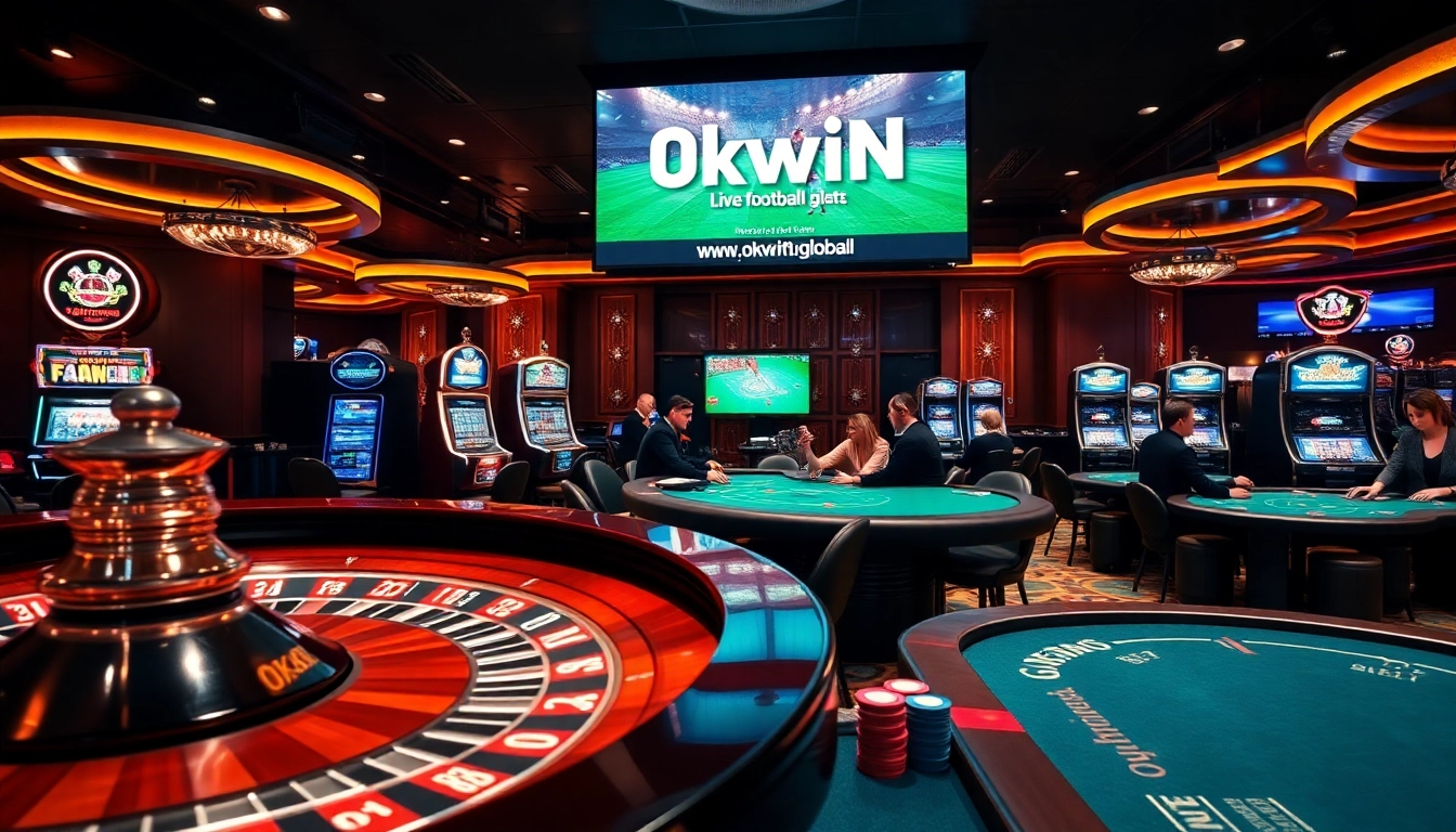 Watch live football on https://okwintv.global/ from a vibrant casino atmosphere.