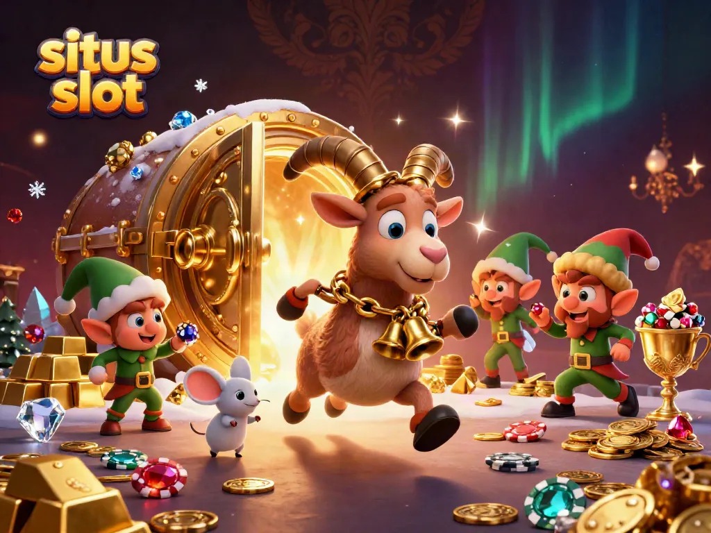 Experience an exciting situs slot with unique characters in a vibrant casino setting.