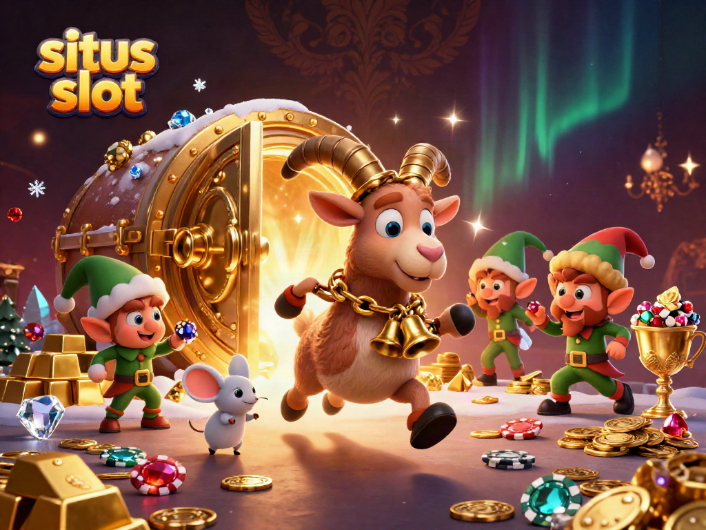 Experience an exciting situs slot with unique characters in a vibrant casino setting.