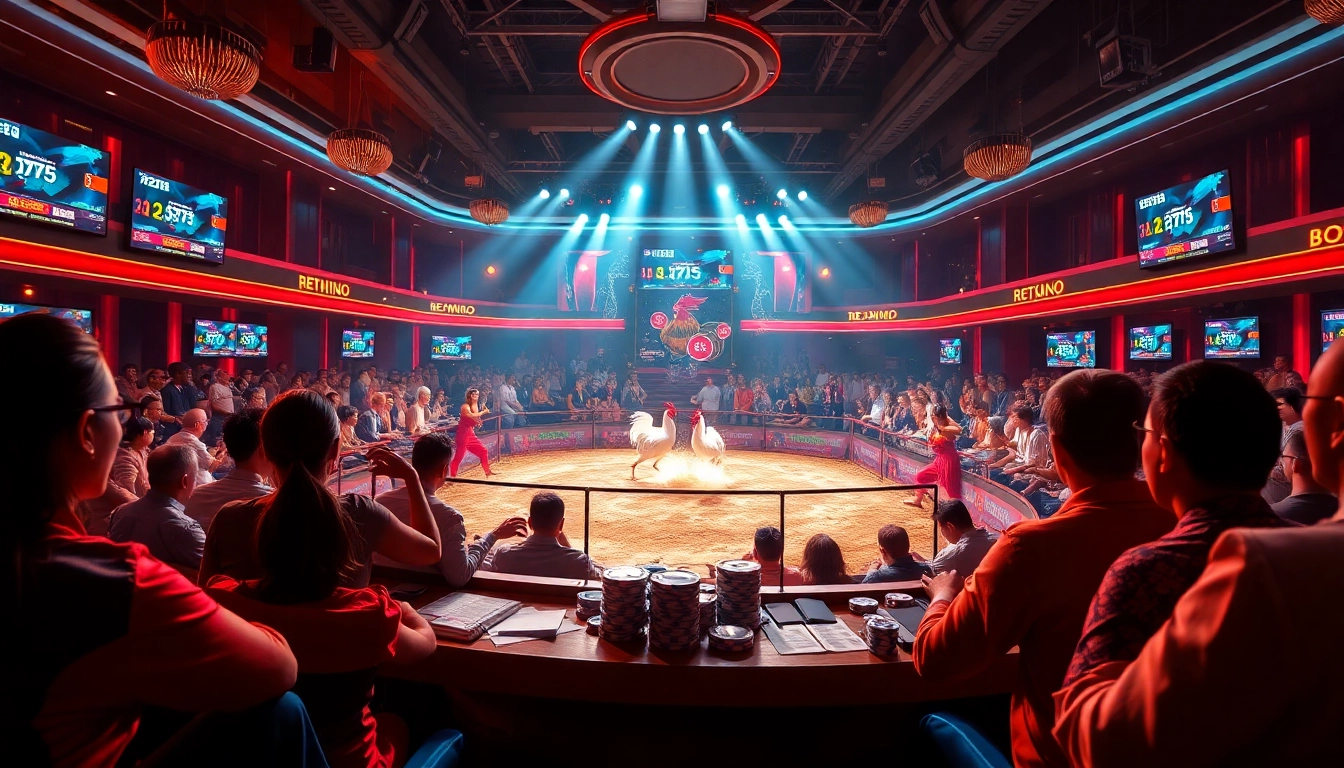 Experience the thrill of đá gà trực tiếp with live cockfighting matched with an exciting betting atmosphere.