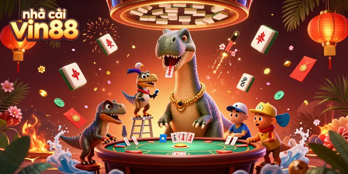 Experience thrilling gameplay at Nhà cái vin88 with vibrant action in a unique casino scene.