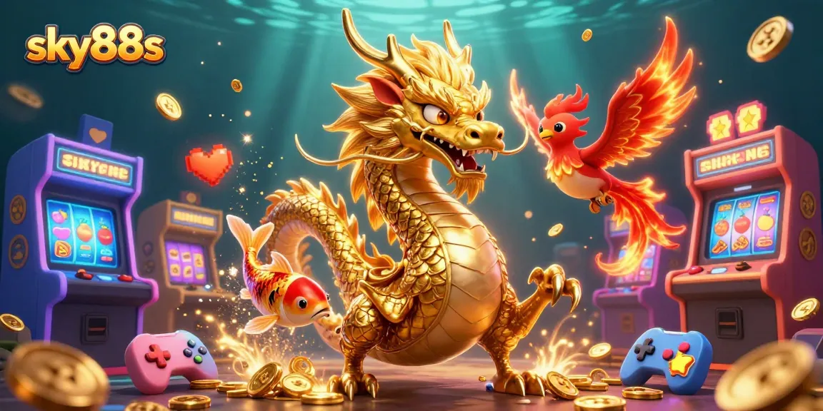 Experience thrilling wins at sky88s with golden dragons amidst a jackpot frenzy.