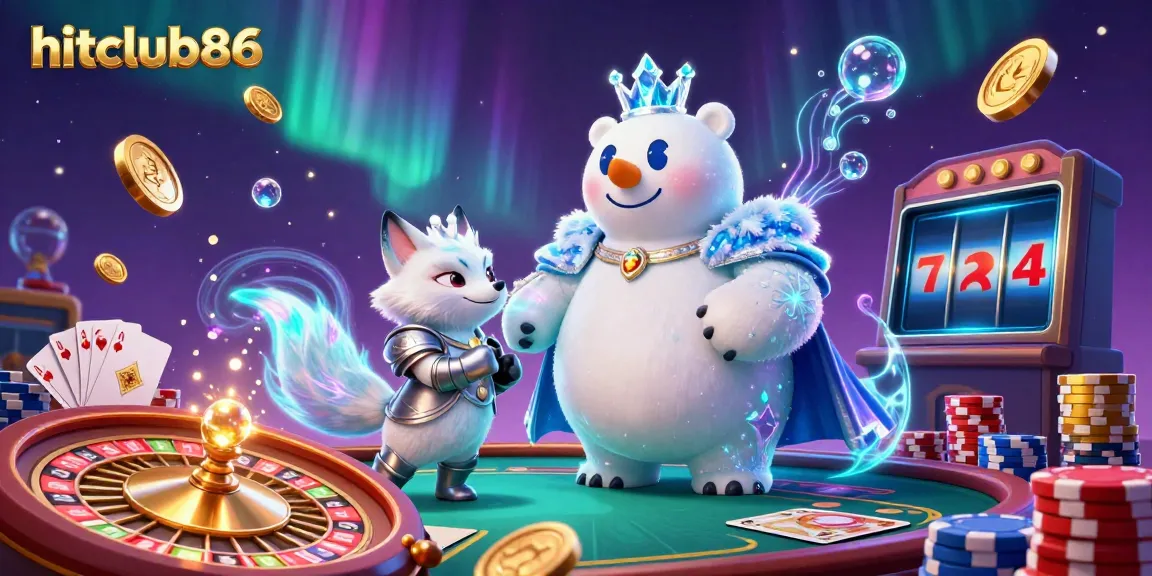 Engage with hitclub86's thrilling gameplay featuring vibrant 3D casino elements and characters.