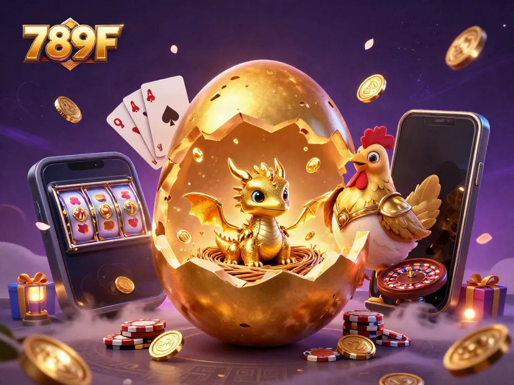 Engage with thrilling gameplay at 789F with golden treasures, poker chips, and exciting bonuses.
