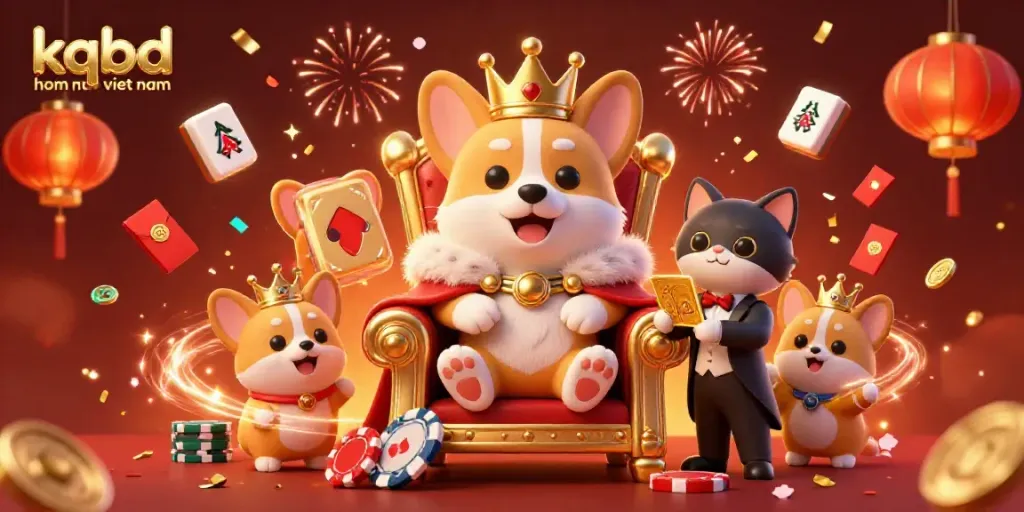Experience immersive gaming action with kqbd hom nay viet nam featuring a royal corgi and dynamic elements.