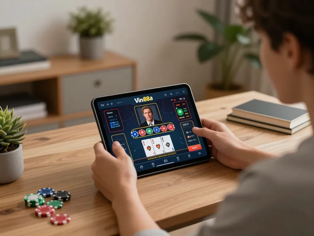 Experience seamless gaming with vin88a app while enjoying a cozy home atmosphere.