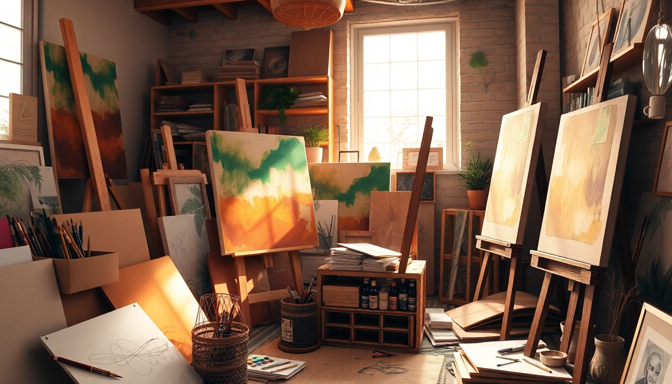 Ga voor canvas kopen in een inspirerende artistieke omgeving met materiaal en stijl.