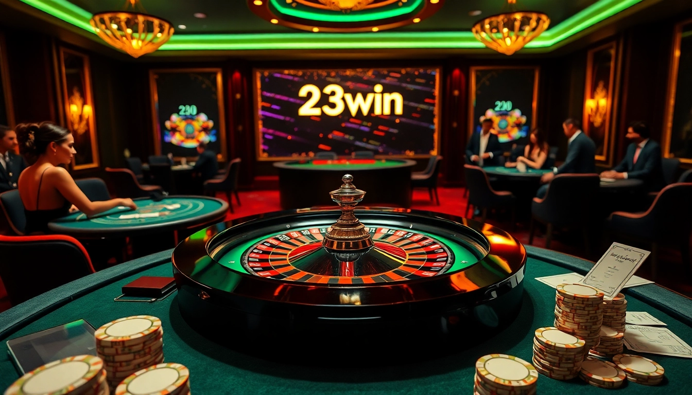 Experience the excitement of gambling at 23win with vibrant casino games and thrilling betting actions.