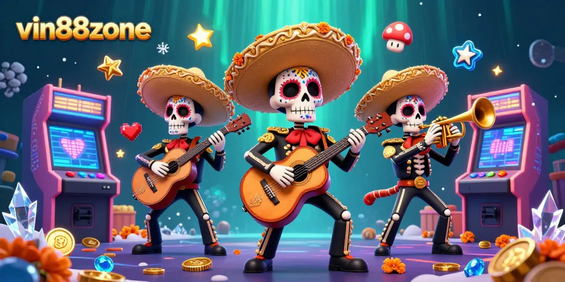Experience the excitement of vin88zone with vibrant casino-themed characters and gaming elements.