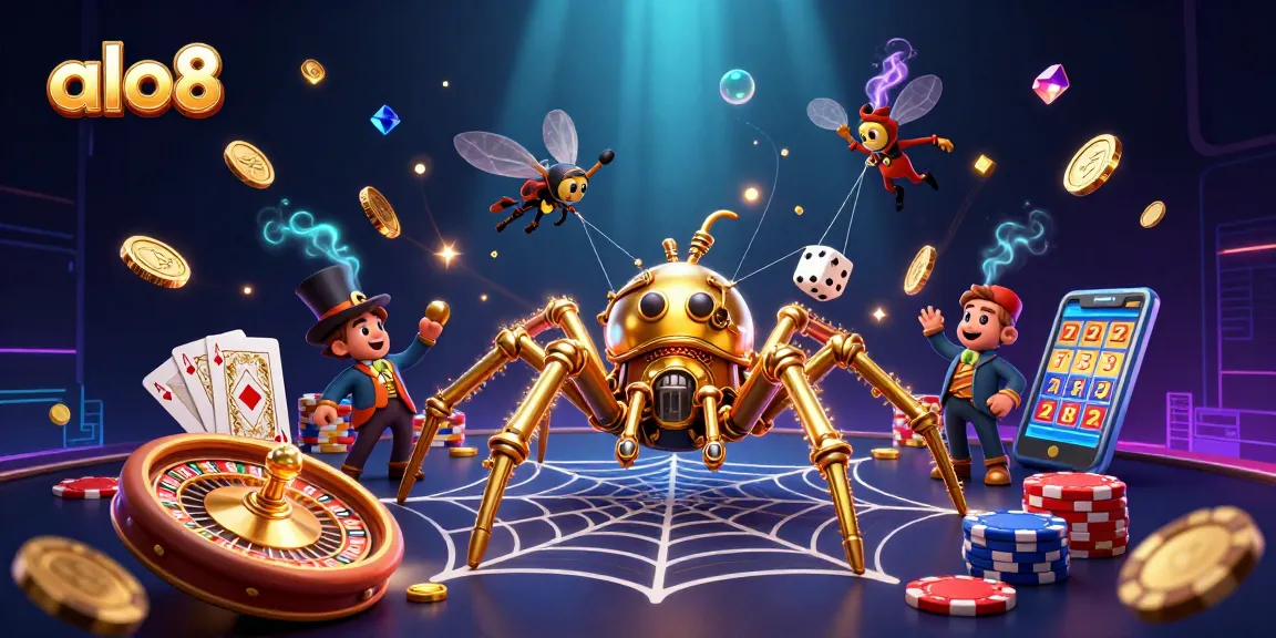 Spin the reels at alo8, where the golden spider and Victorian fly gentleman create excitement.