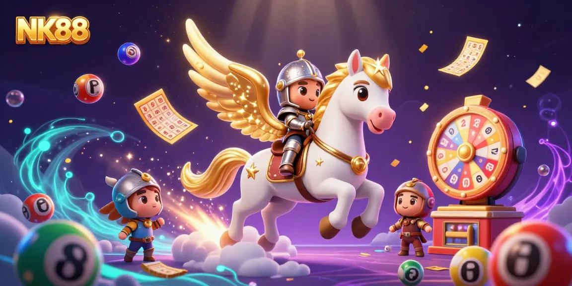 Engage in thrilling NK88 casino experiences with vibrant lottery themes and magical elements.